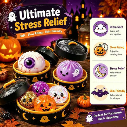 ⚡Hot Sales 37% OFF🔥Cute Halloween Scary Ghost Maruko Squeeze Toy Set