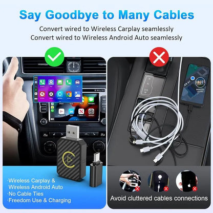 Mini Wireless CarPlay Adapter For Both Apple And Android