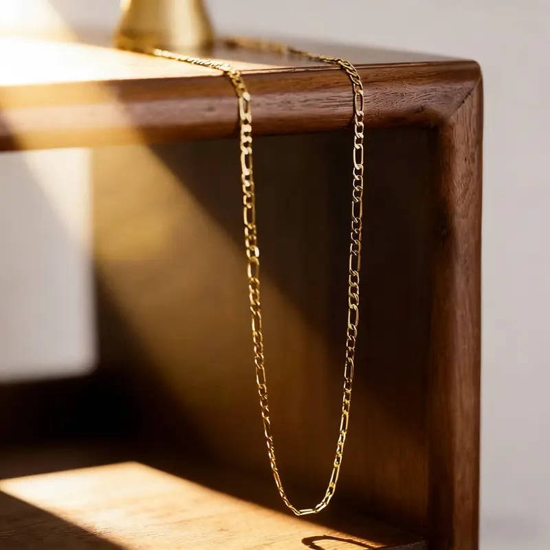 Elegant 2-Piece Real Gold Plating Jewelry Set – Bracelet & Necklace for Men & Women