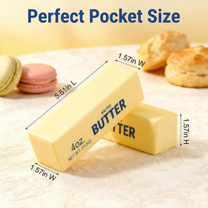 🧈Crunchy Sound Butter Bar Squishy Toy, Soft Squeeze Fidget Toy for Stress Relief, Sensory Desk Relaxation Gift for Teens Adults