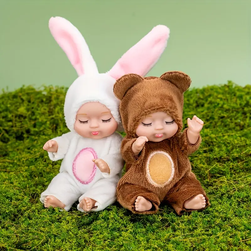🐱 Cute Mini Dolls🎁 6pcs Fairy Princess Doll Set with Pajamas