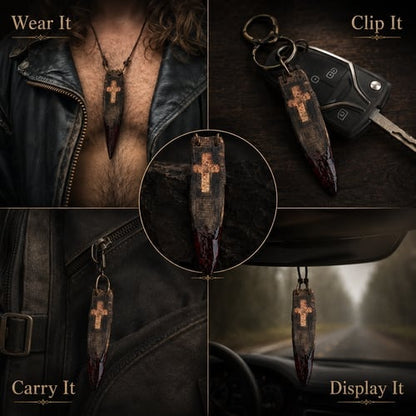 🔥Last Day 49% OFF - 🧙🖤Handmade vintage bloodwood amulet
