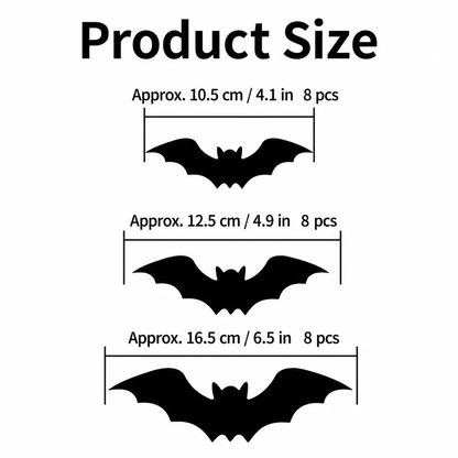 🦇3D Bat Light LED Decorations - Halloween Spooky Ornaments