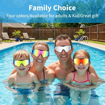 Outly 2 Pack Swim Goggles with Earplugs for Adult