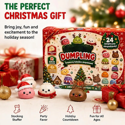 🎅Christmas Sale🎅Christmas Squishies Advent Calendar 2026, 24-Day Dumpling Squishy Countdown Box