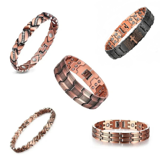 Copper magnetic bracelet--Relieve fatigue and promote blood circulation