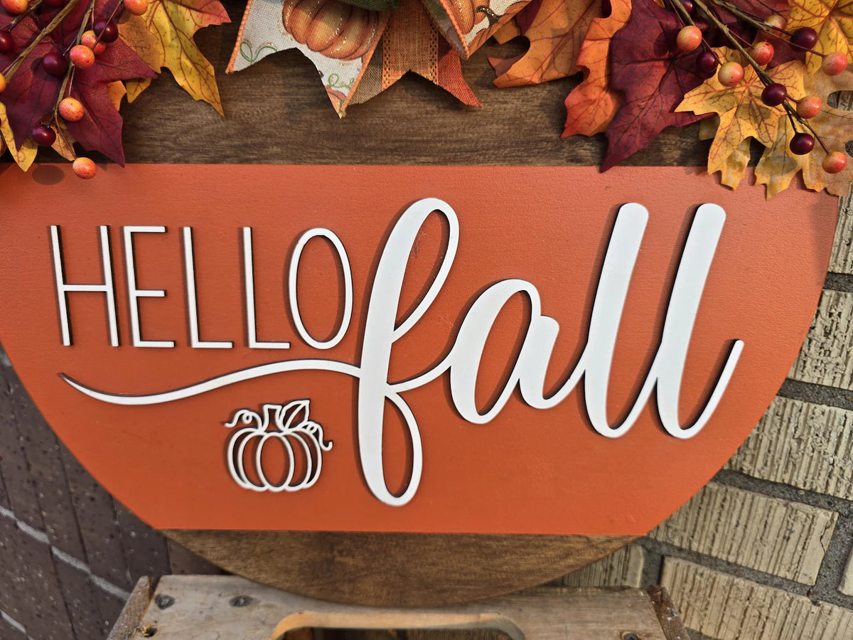 Bring Fall Home — Handcrafted 3D Hello Fall Door Hanger（🍁 LIMITED-TIME FALL SALE — SAVE 25%）
