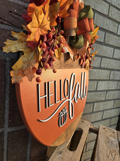 Bring Fall Home — Handcrafted 3D Hello Fall Door Hanger（🍁 LIMITED-TIME FALL SALE — SAVE 25%）