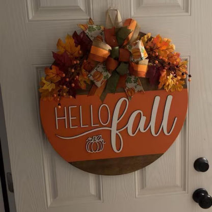 Bring Fall Home — Handcrafted 3D Hello Fall Door Hanger（🍁 LIMITED-TIME FALL SALE — SAVE 25%）