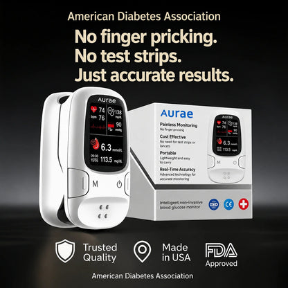 🔥Aurae™ Introduces the newly launched non-invasive smart blood glucose meter