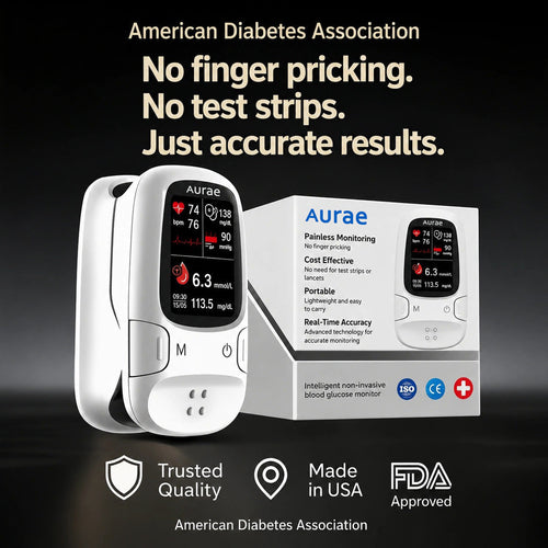 🌟 Smart Glucose & Health Monitor | 🚫🩸 No Needles, Easy Tracking