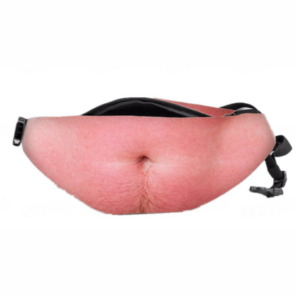😂 Realistic Beer Belly Fanny Pack – Funny Hidden Waist Bag & Gag Gift