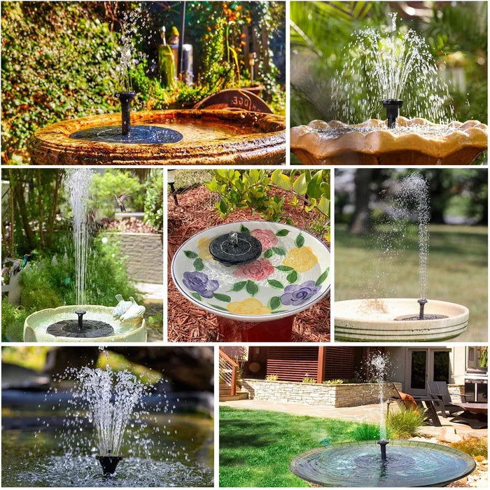 K🥳2026 HOT SALE🥳💞50% OFF!✨ 💝Compact Solar Bird Fountain Pump – Keep Your Garden Alive! 🐦️