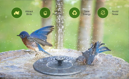 K🥳2026 HOT SALE🥳💞50% OFF!✨ 💝Compact Solar Bird Fountain Pump – Keep Your Garden Alive! 🐦️