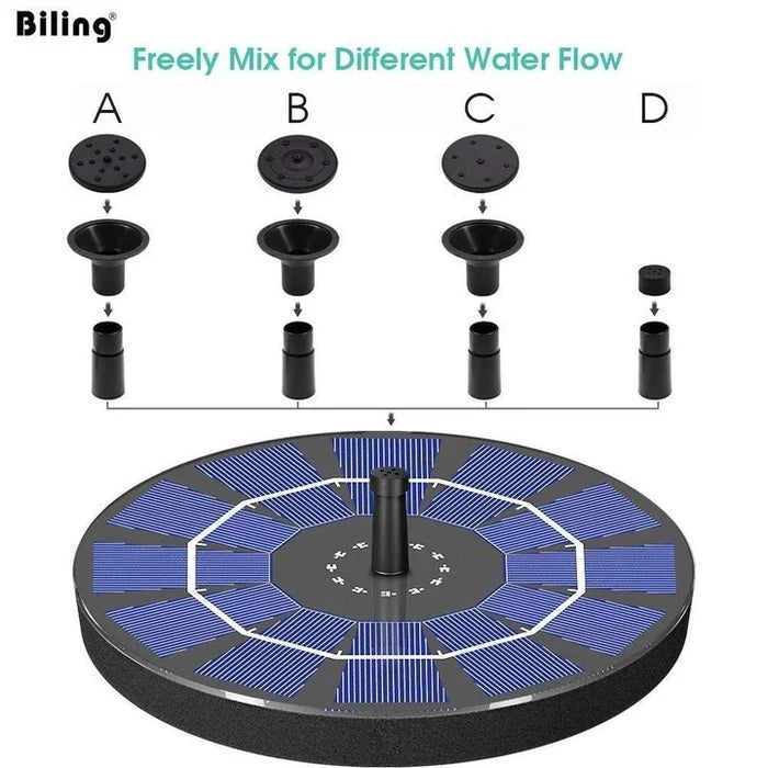 K🥳2026 HOT SALE🥳💞50% OFF!✨ 💝Compact Solar Bird Fountain Pump – Keep Your Garden Alive! 🐦️