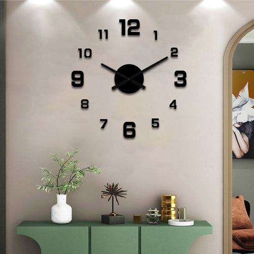 3D DIY Luminous Acrylic Wall Clock Set