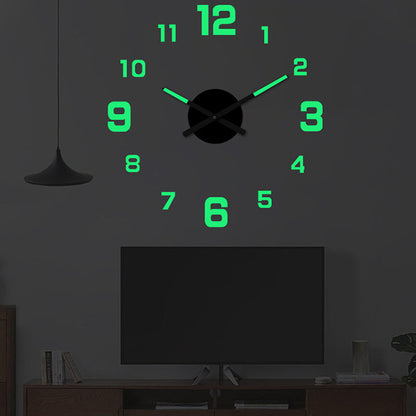 3D DIY Luminous Acrylic Wall Clock Set