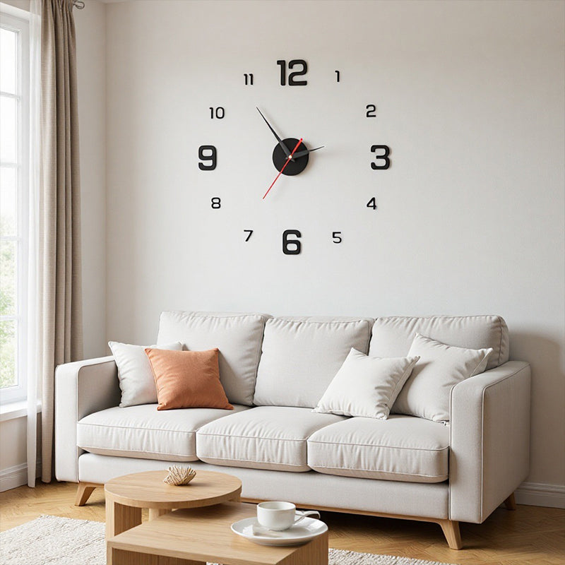 3D DIY Luminous Acrylic Wall Clock Set