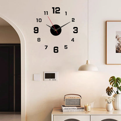 3D DIY Luminous Acrylic Wall Clock Set