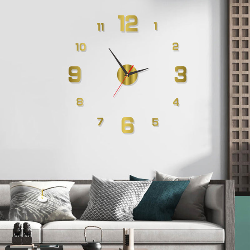 3D DIY Luminous Acrylic Wall Clock Set