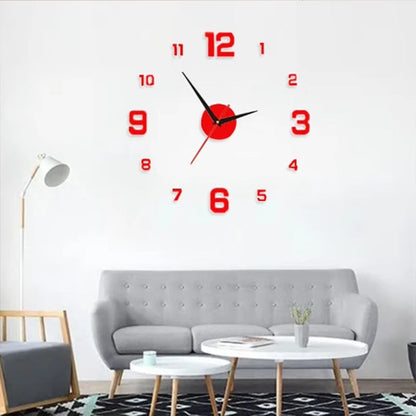 3D DIY Luminous Acrylic Wall Clock Set