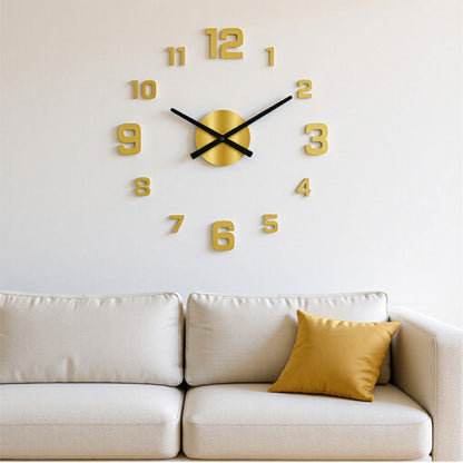 3D DIY Luminous Acrylic Wall Clock Set