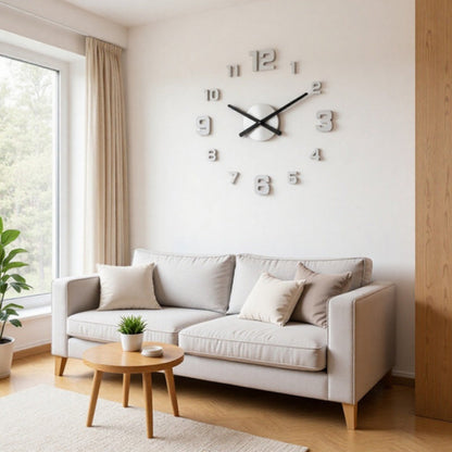 3D DIY Luminous Acrylic Wall Clock Set