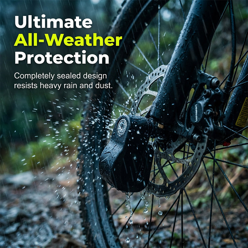 🛡️110dB Disc Brake Alarm Lock – Keyless Anti-Theft Motorcycle Lock