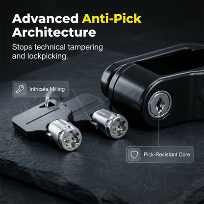 🛡️110dB Disc Brake Alarm Lock – Keyless Anti-Theft Motorcycle Lock