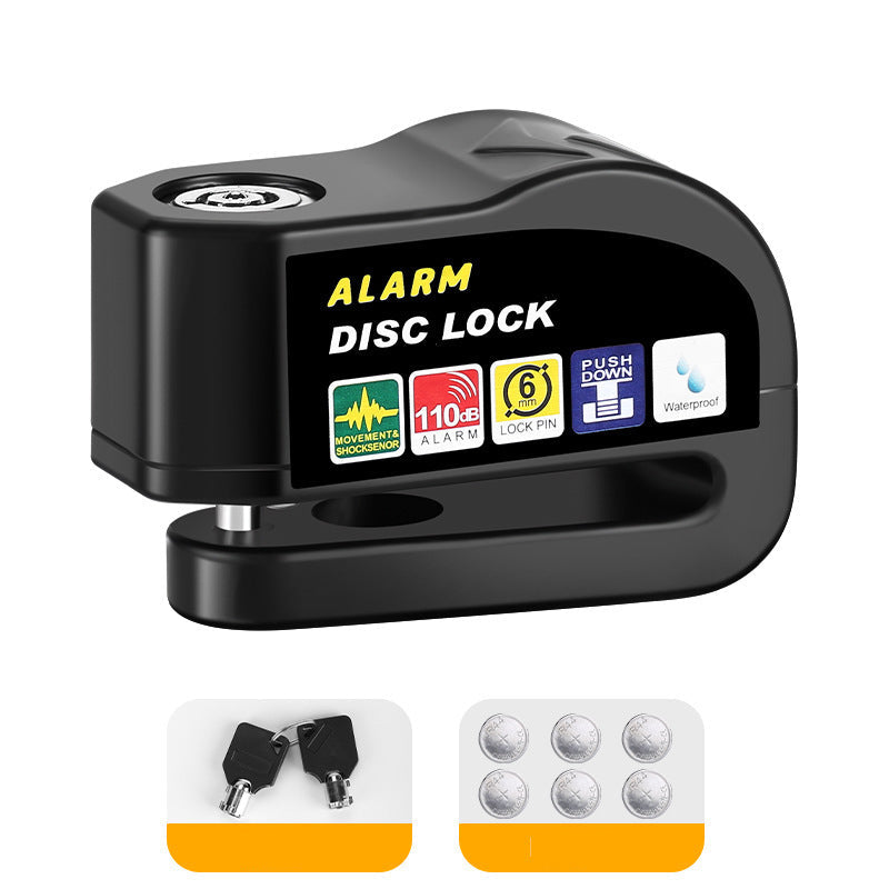 🛡️110dB Disc Brake Alarm Lock – Keyless Anti-Theft Motorcycle Lock