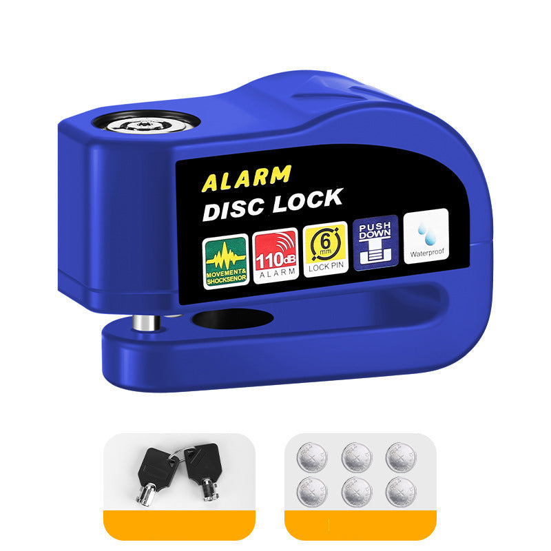 🛡️110dB Disc Brake Alarm Lock – Keyless Anti-Theft Motorcycle Lock